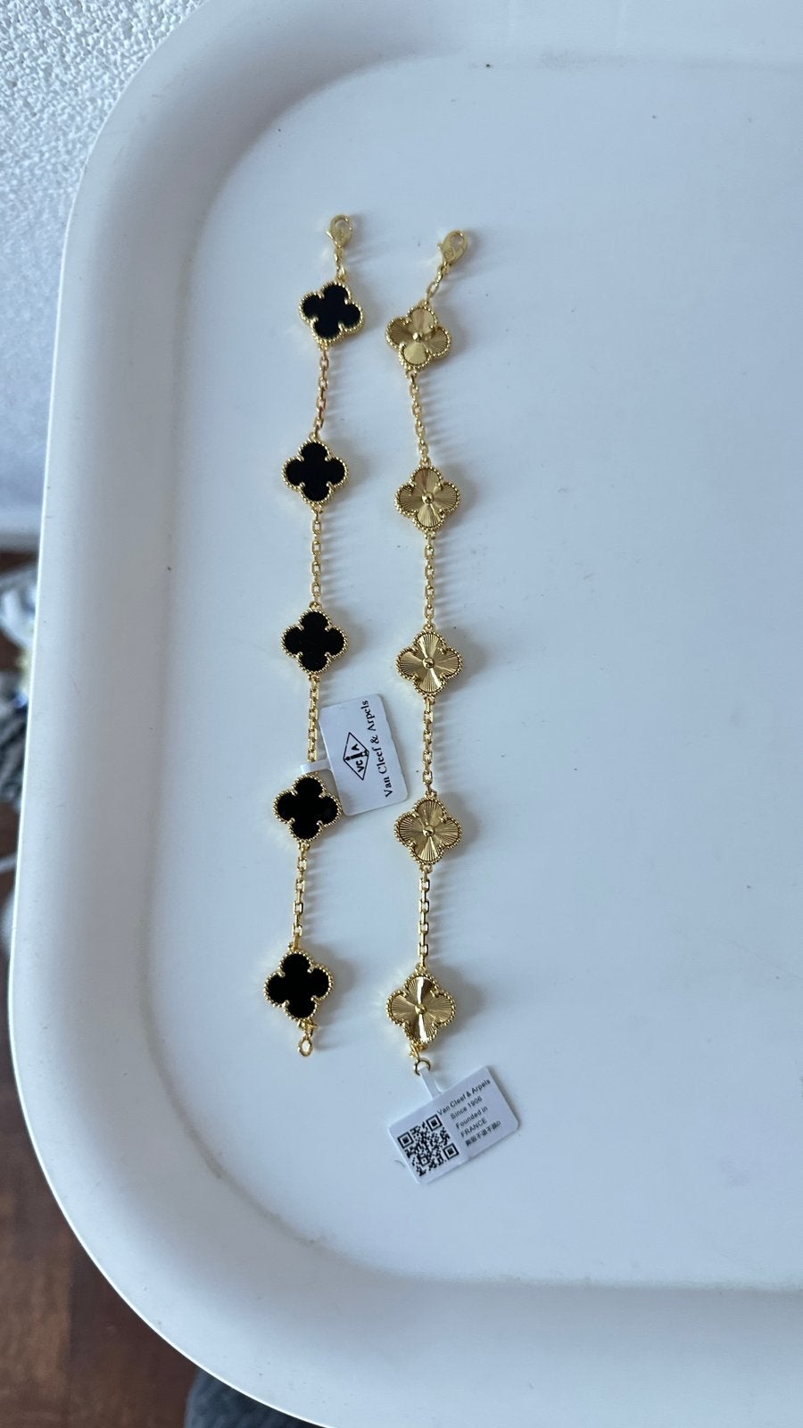 Van cleef armband, Ophalen of Verzenden, Nieuw, Zwart, Goud