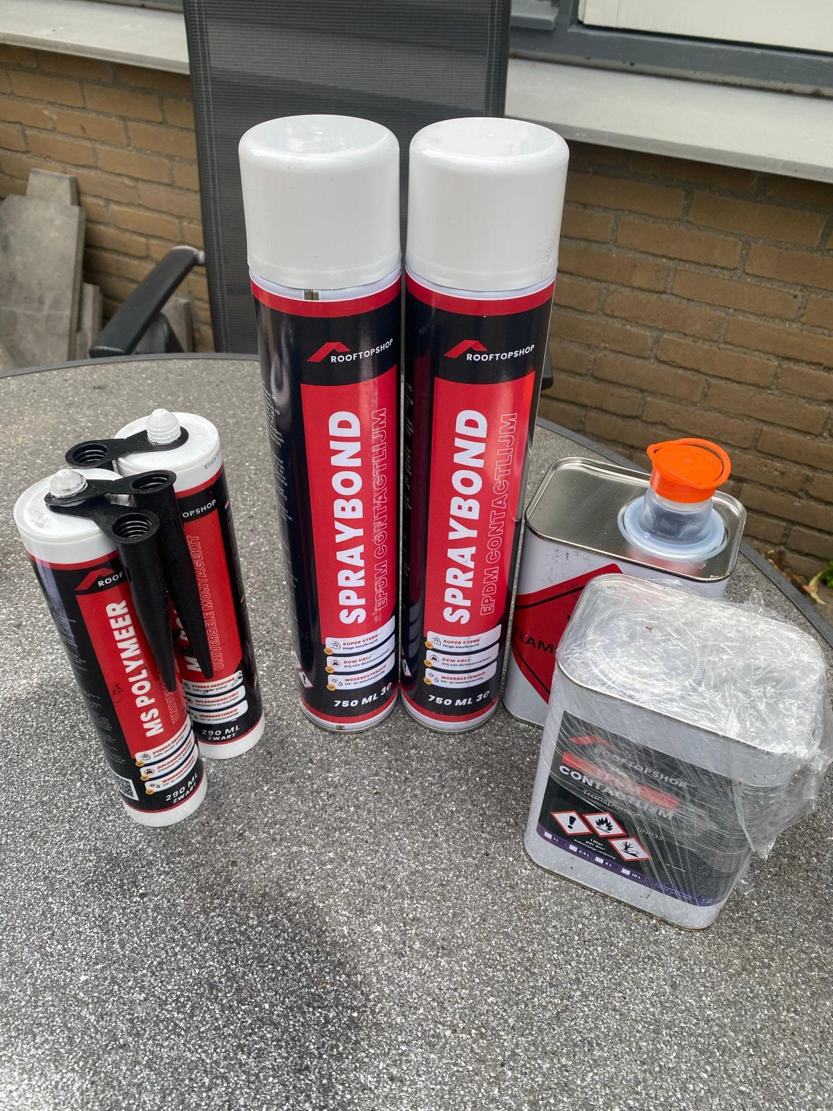 EPDM Montagemateriaal: Lijm en kit (nieuw en geopend), Ophalen of Verzenden, Zo goed als nieuw