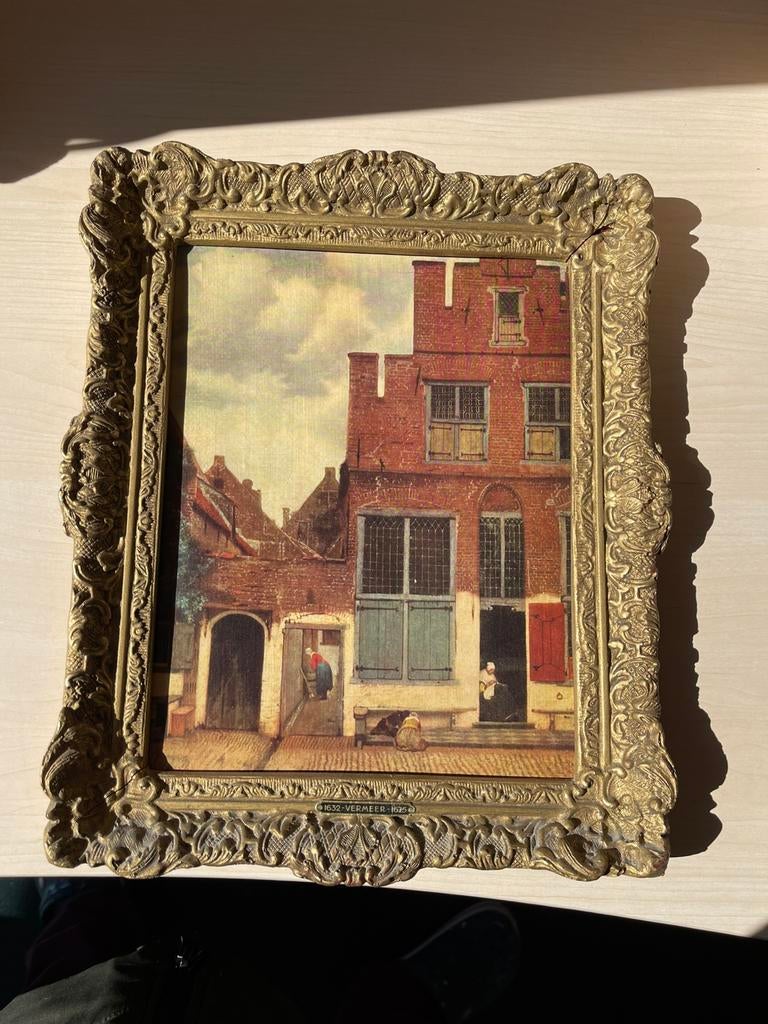 Vermeer Het Straatje, Antiek en Kunst, Kunst | Schilderijen | Klassiek, Ophalen of Verzenden