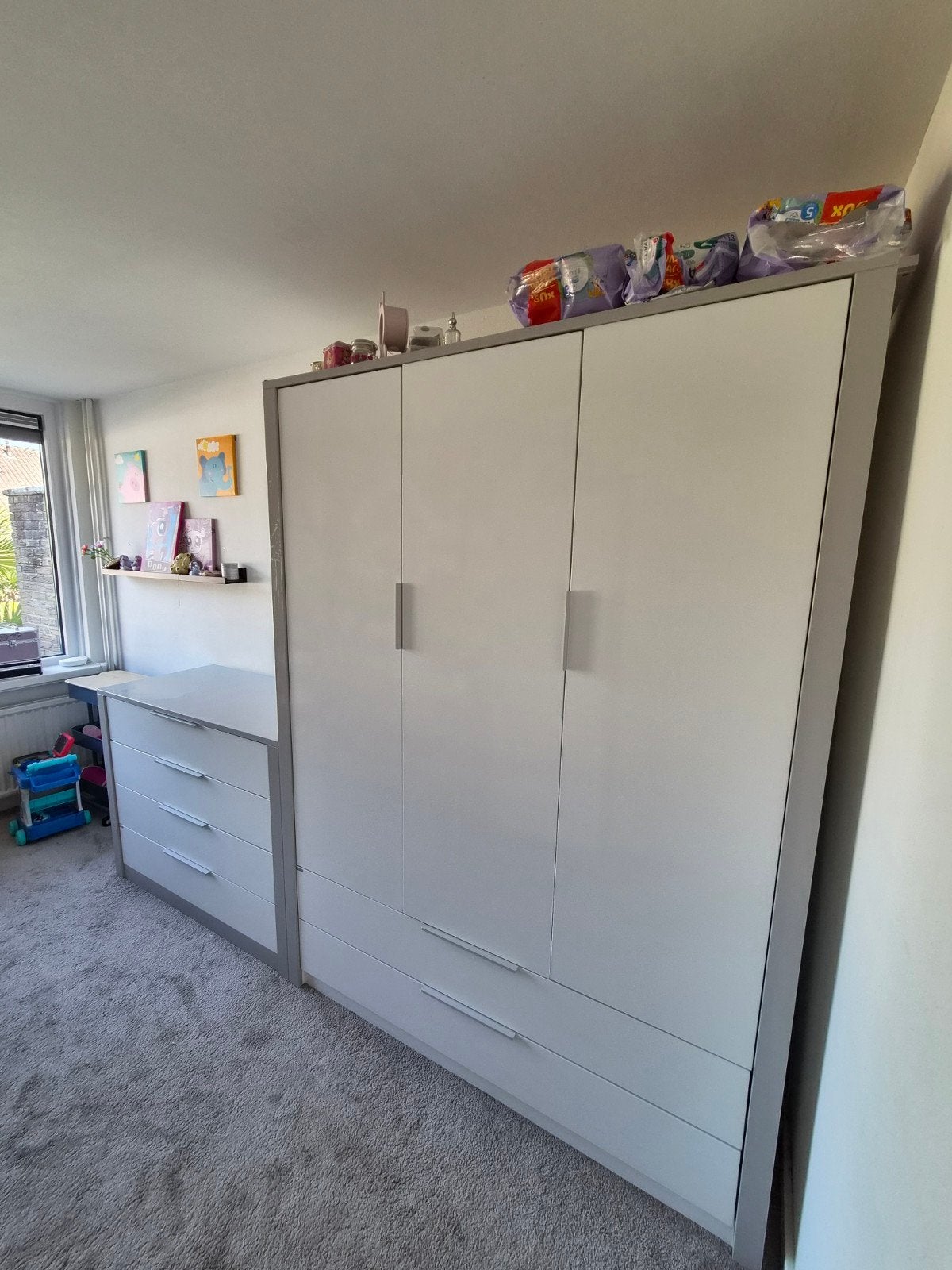 Paidi Kinderkamer Set - Commode en Kast - Goede Staat, Ophalen, Gebruikt, 50 tot 70 cm, 105 cm of meer