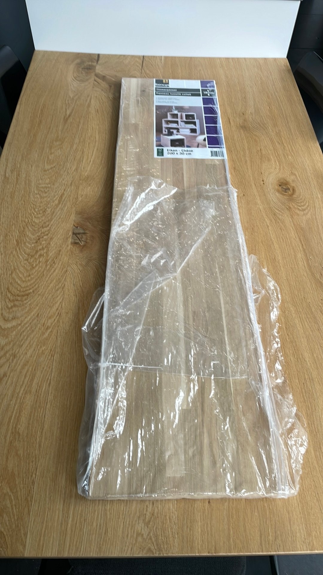 Timmerpaneel massief eiken plank ong 123 cm lang 30 breed, Ophalen, Minder dan 25 mm, Eiken, Zo goed als nieuw
