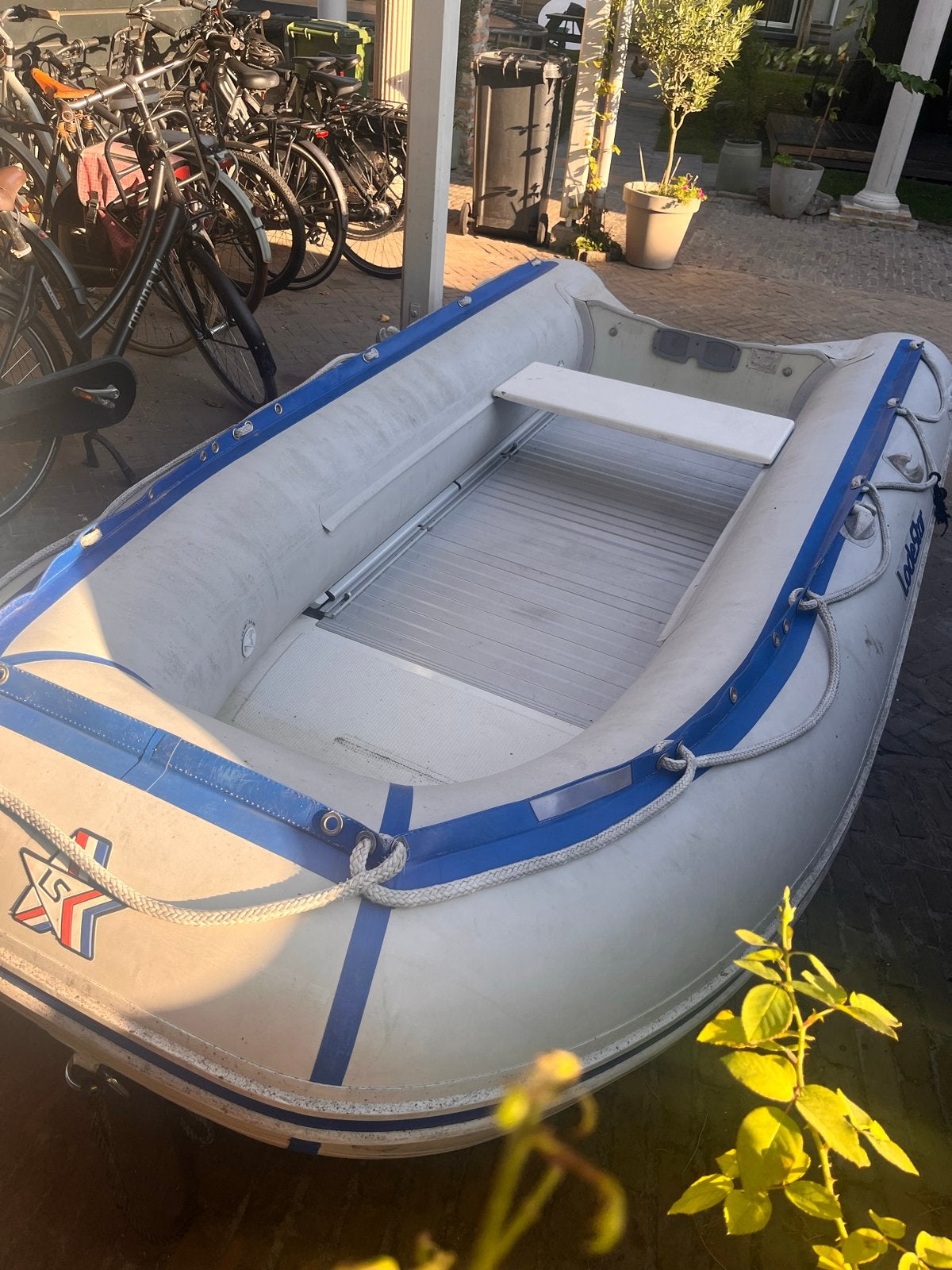 Lodestar TriMax ALU 340 opblaasboot met aluminium bodem, Ophalen, Aluminium, Gebruikt, Peddels