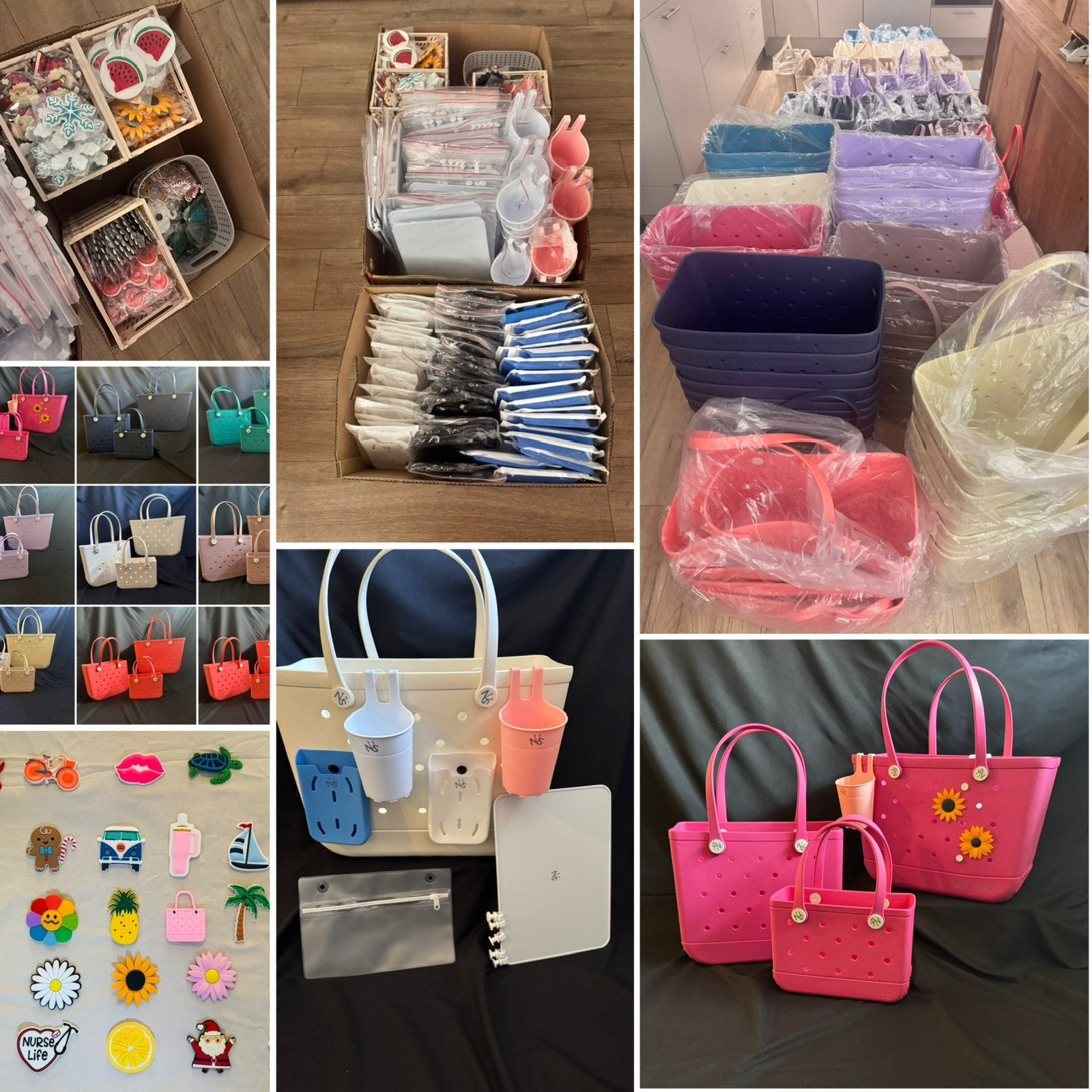Grote rest partij NoVieSo tassen met accessoires, Ophalen, Nieuw