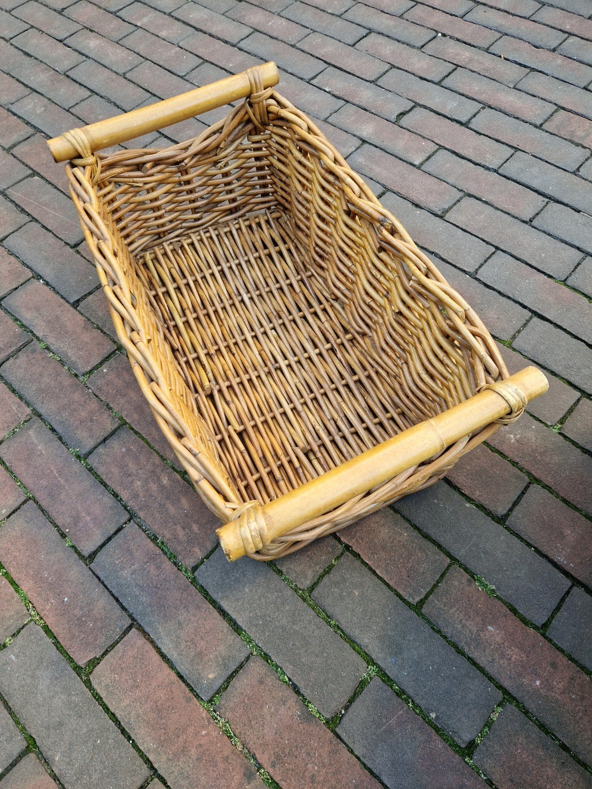MAND, Ophalen of Verzenden, Rechthoekig, Riet, Mand