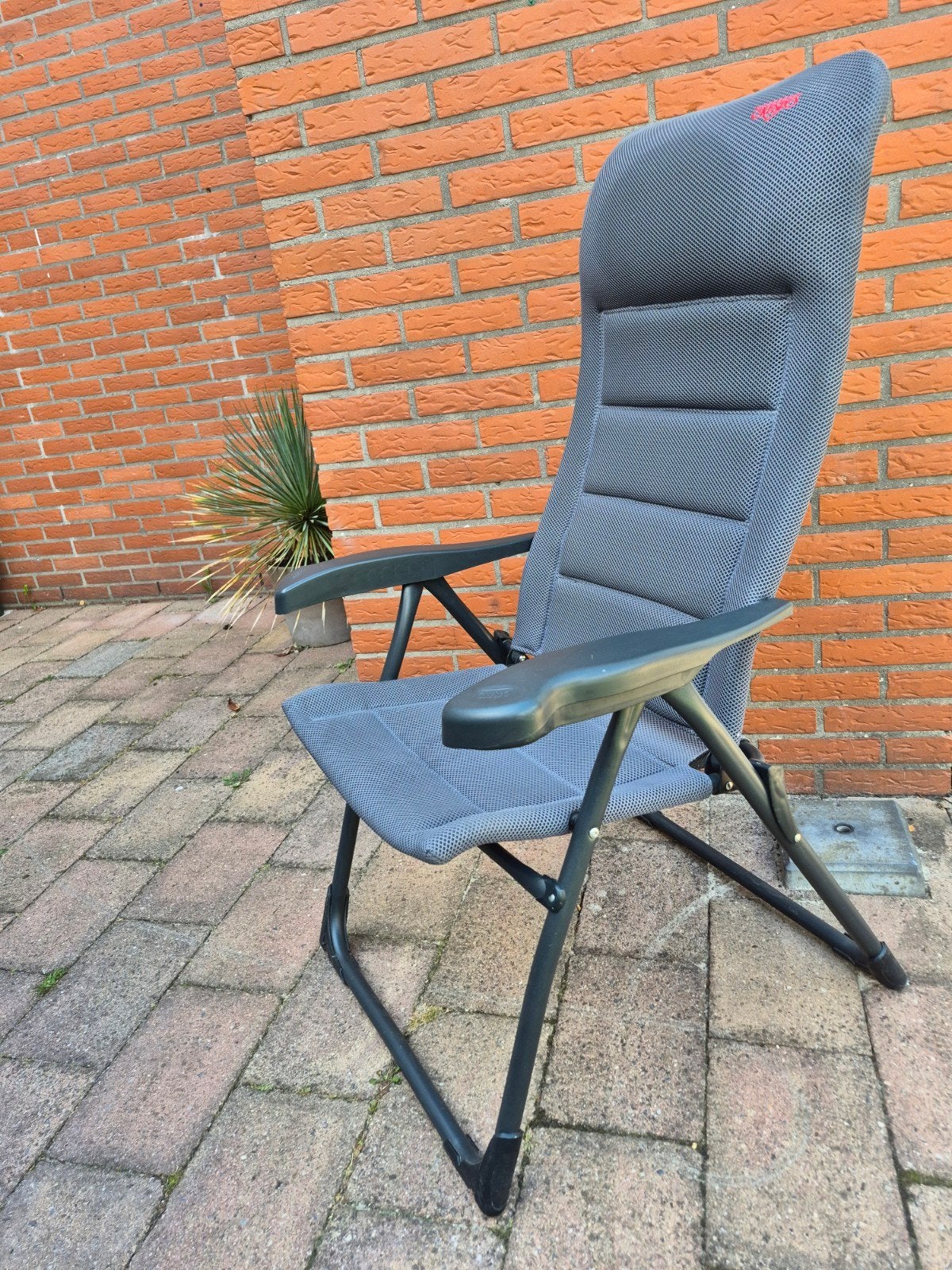 2 Crespo verstelbare campingstoelen, Ophalen of Verzenden, Gebruikt, Campingstoel