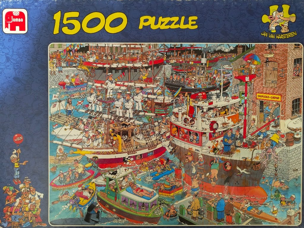 van Haasteren 1500 stukjes de Haven, Ophalen of Verzenden, 500 t/m 1500 stukjes, Zo goed als nieuw, Legpuzzel