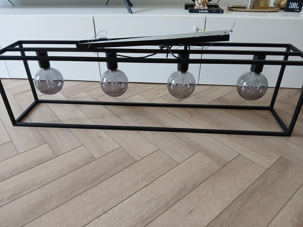 Industriele hanglamp, Ophalen, Zo goed als nieuw, Metaal, Wandkapstok