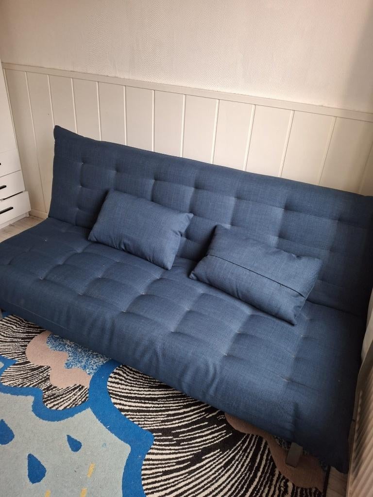 Sklum slaapbank, Ophalen, Gebruikt, Blauw, Twijfelaar