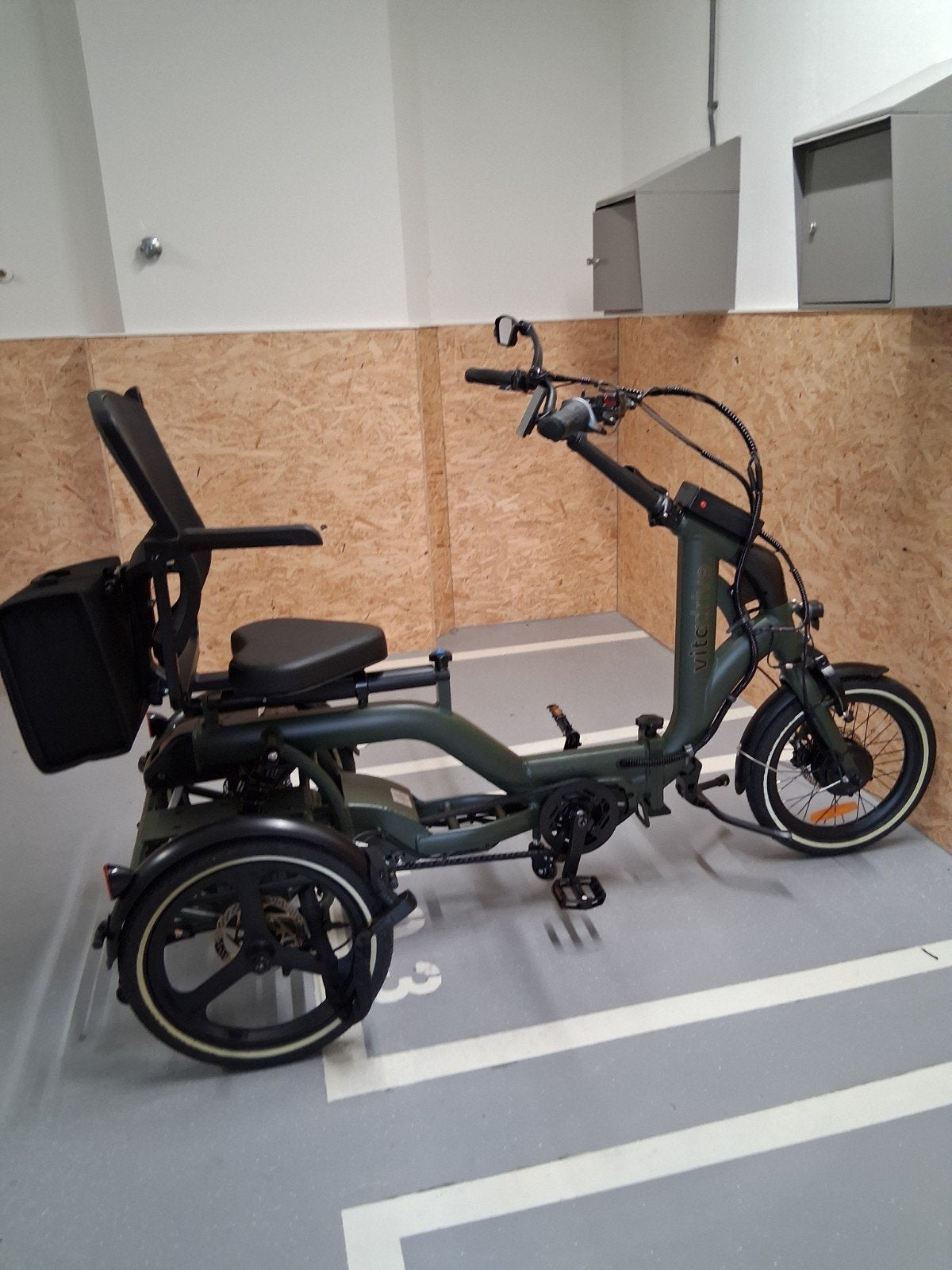 Zit-Driewielfiets elektr. Vitadrive (zoals VanRaam), Ophalen, Zo goed als nieuw, Schijfrem, Overige merken