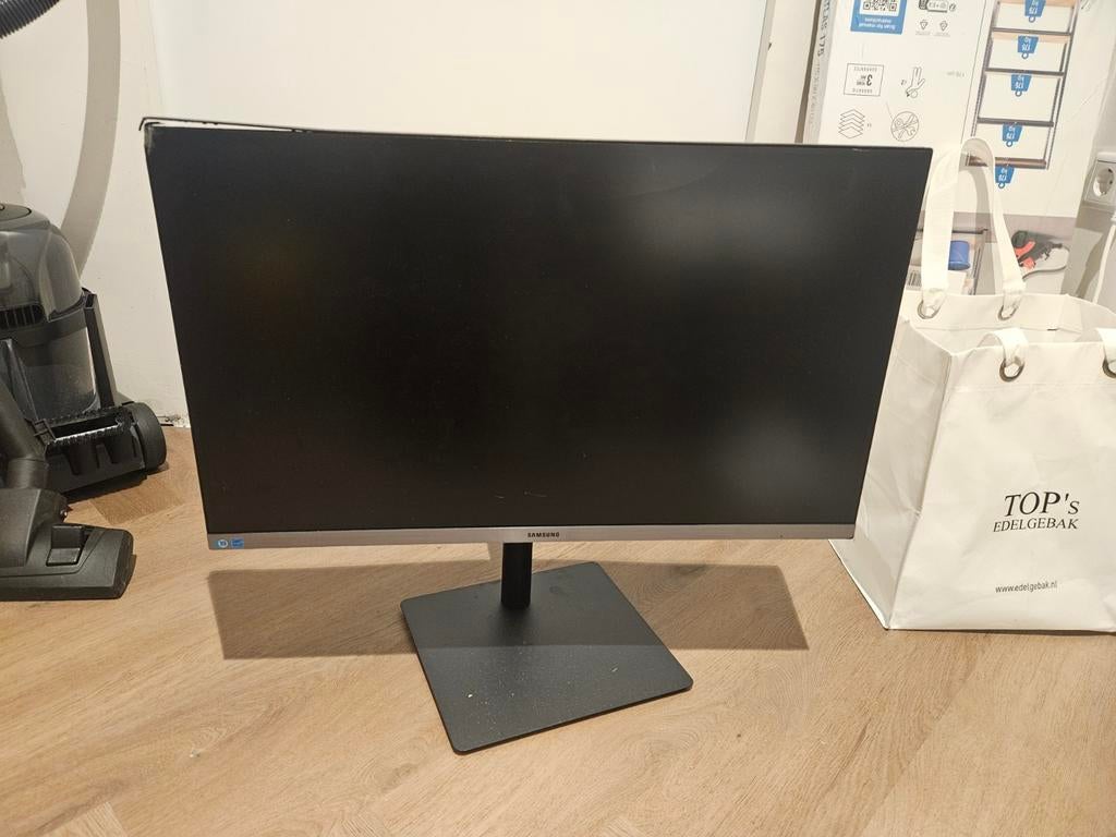 Kapotte Samsung monitor 27 inch, Ophalen, Gebruikt, Samsung, 60 Hz of minder