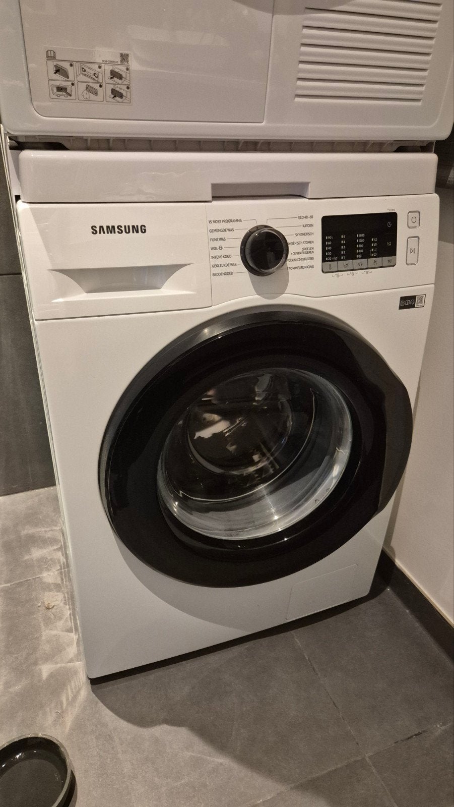 Samsung Wasmachine (WW80TA049AE / WW80TA049AH), Ophalen, 1200 tot 1600 toeren, 8 tot 10 kg, Zo goed als nieuw