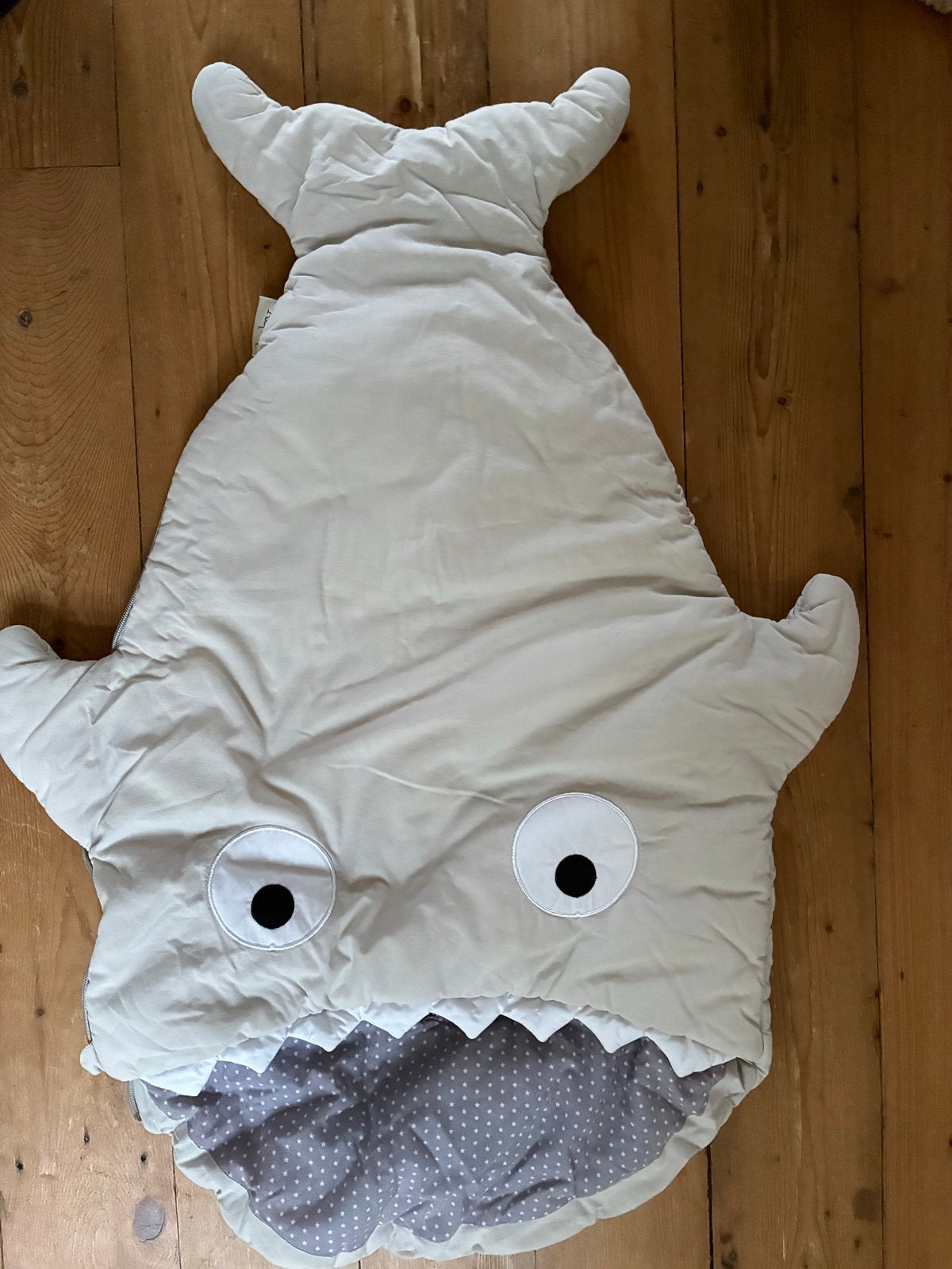 Baby Bites Haai Slaapzak - Grijs shark, Zo goed als nieuw, Gevoerd, Grijs, Slaapzak