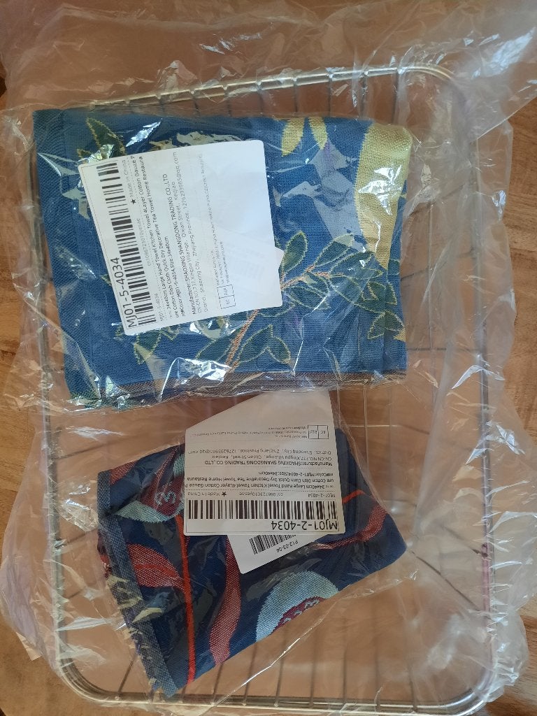 2 x Handtowel van Shmily met een afdruiprek, Nieuw, Ophalen of Verzenden, 20 tot 30 liter, Rvs