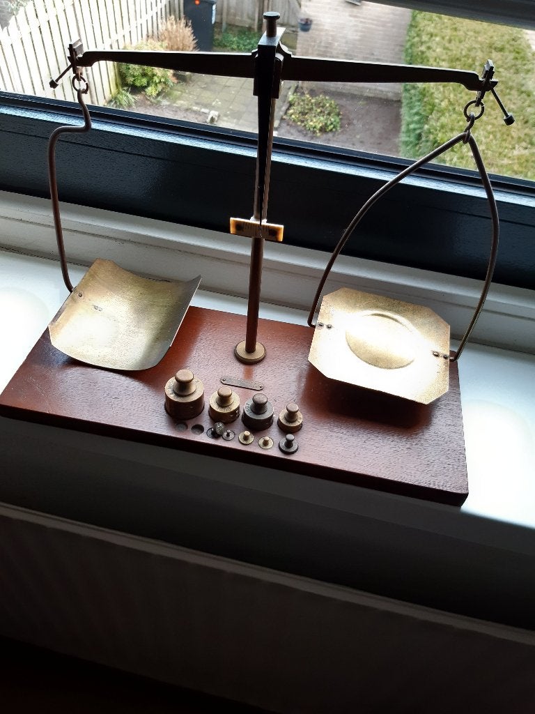 te koop,Apothekers weegschaal, Ophalen, Gebruikt
