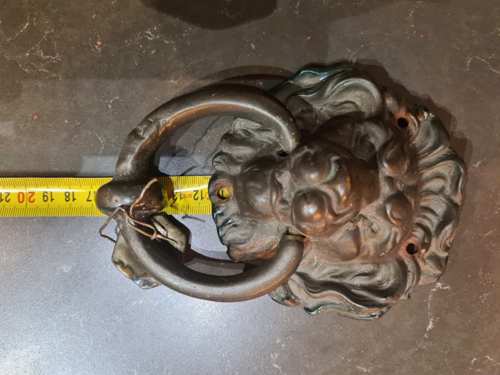 Antieke Deurklopper Leeuwenkop - Gietijzer, Ophalen of Verzenden
