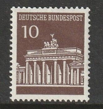 BRD 1966 506R Brandenburger Tor 10p+Telnr, Postfris, Postzegels en Munten, Ophalen of Verzenden, BRD, Postfris