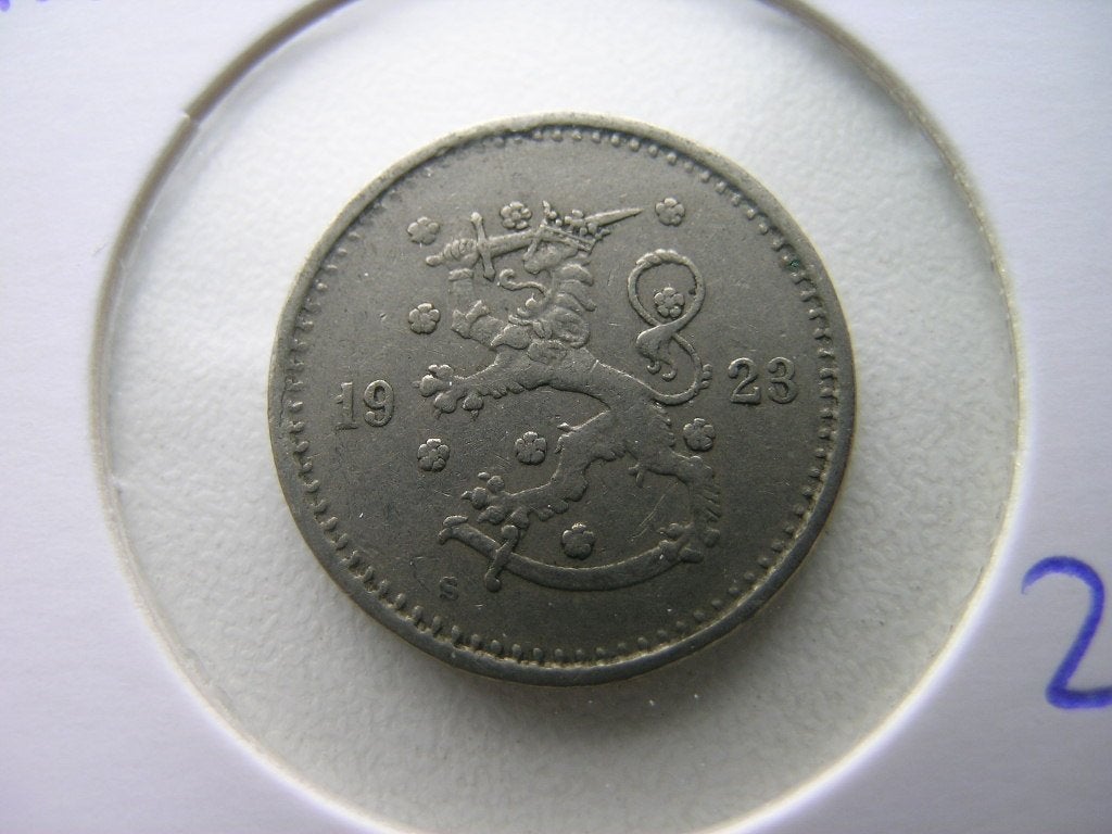 50 Pennia 1923 Finland (nr 2), Ophalen of Verzenden, Overige landen, Losse munt