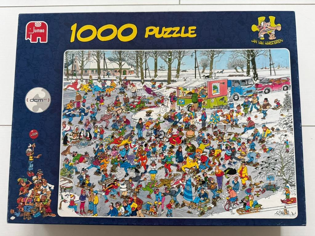 Jan van Haasterenpuzzel 1000 stukjes, Ophalen, 500 t/m 1500 stukjes, Gebruikt, Legpuzzel