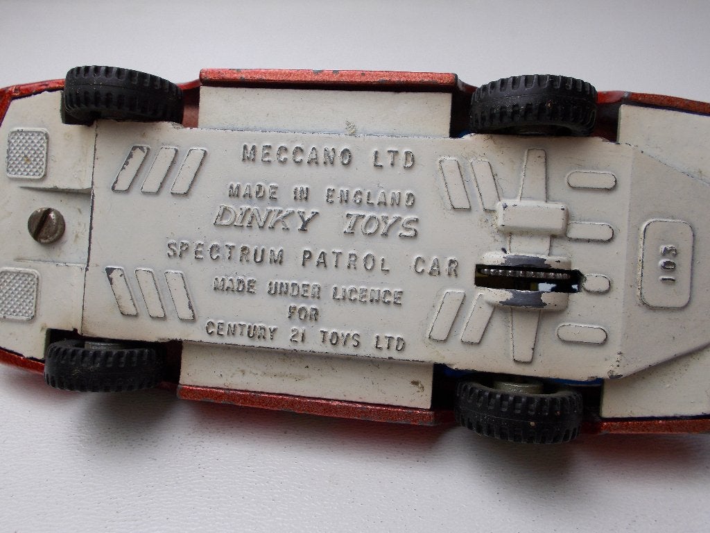 1968 Dinky Toys 103 SPECTRUM PATROL CAR I.g.st! (-B-), Hobby en Vrije tijd, Ophalen of Verzenden, Zo goed als nieuw, Auto, Dinky Toys
