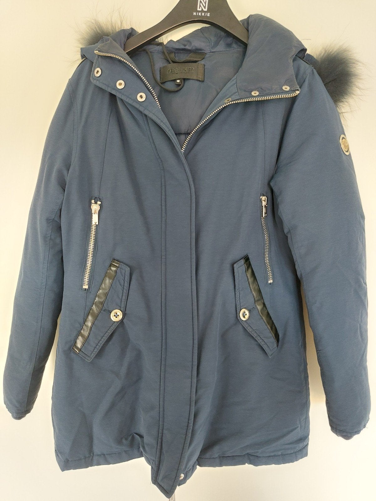 Winterjas Nickelson maat M, Maat 38/40 (M), Blauw, Nickelson, Ophalen of Verzenden