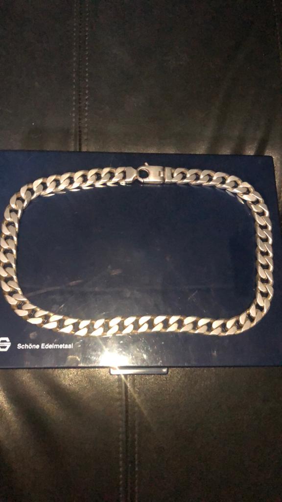 Cuban link 325gr 925. Sterling silver, Ophalen of Verzenden, Gebruikt, Zilver, Zilver