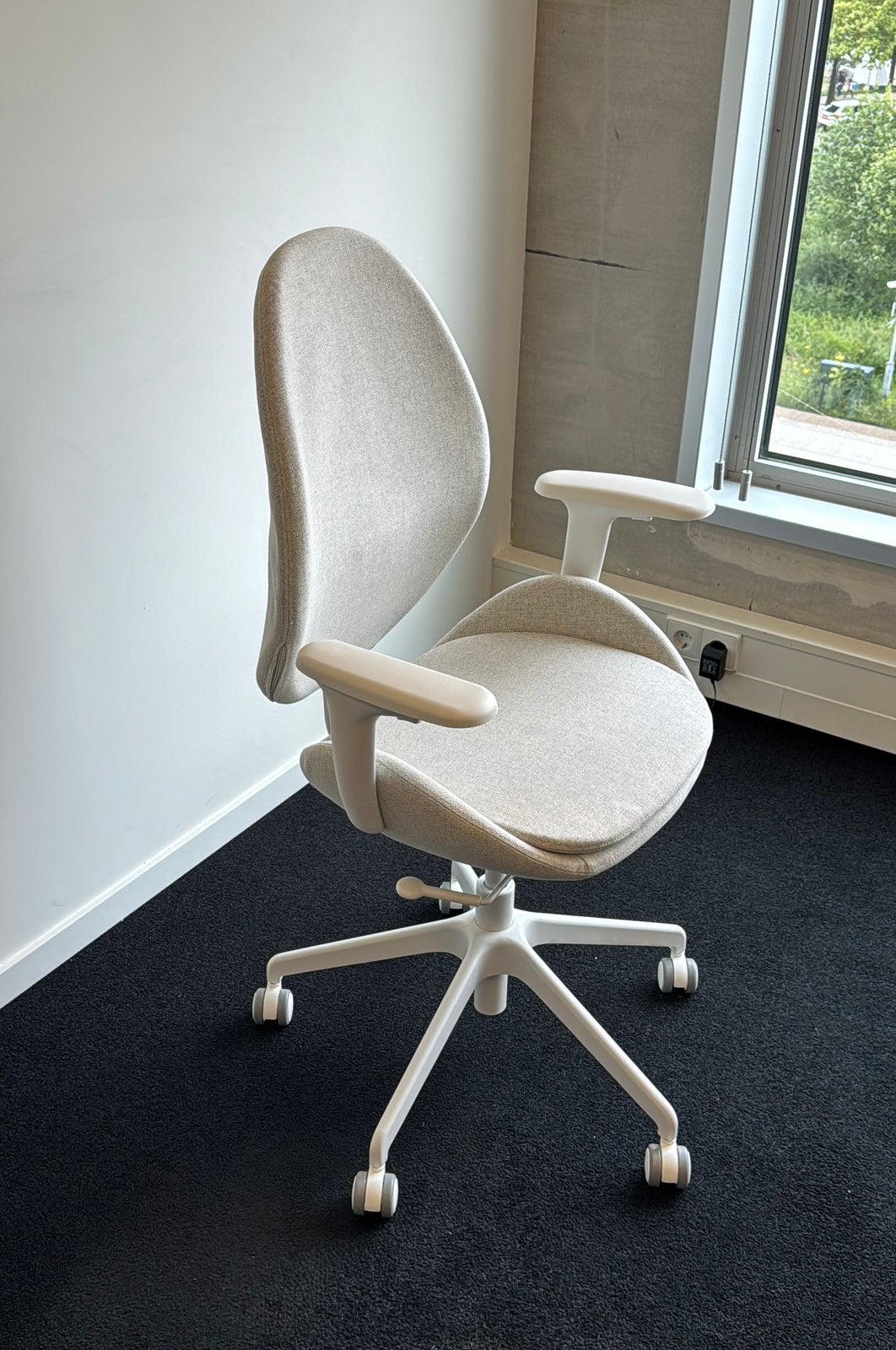 IKEA HÅTTEFJÄLL Bureaustoel, Ophalen, Beige, Zo goed als nieuw, Bureaustoel