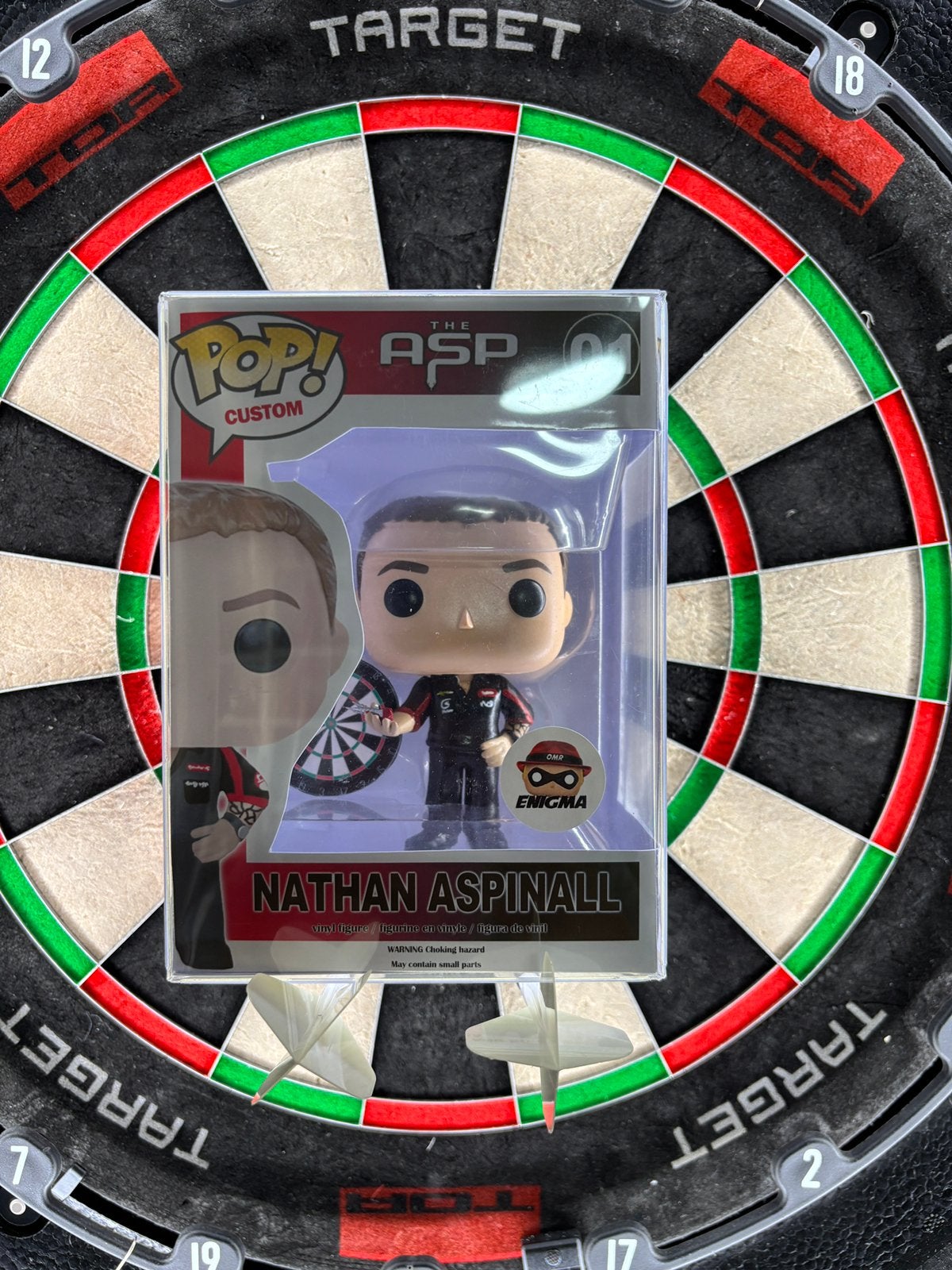 Custom Funko Pop! Nathan Aspinall Darts, Verzamelen, Ophalen of Verzenden, Zo goed als nieuw