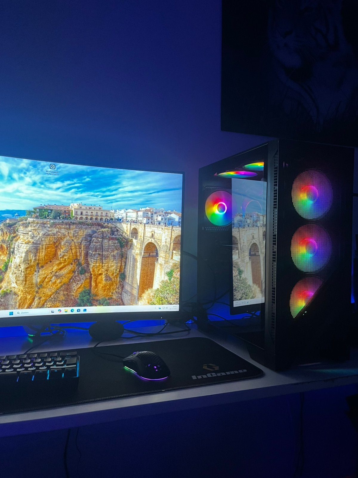 Gaming PC- RTX 3060 Ti (videokaart 750€ nieuwprijs), Computers en Software, Desktop Pc's, Nieuw, Ophalen of Verzenden, Gaming