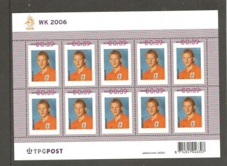 2006 Vel WK 2006 Dirk Kuyt, Ophalen of Verzenden, Postfris