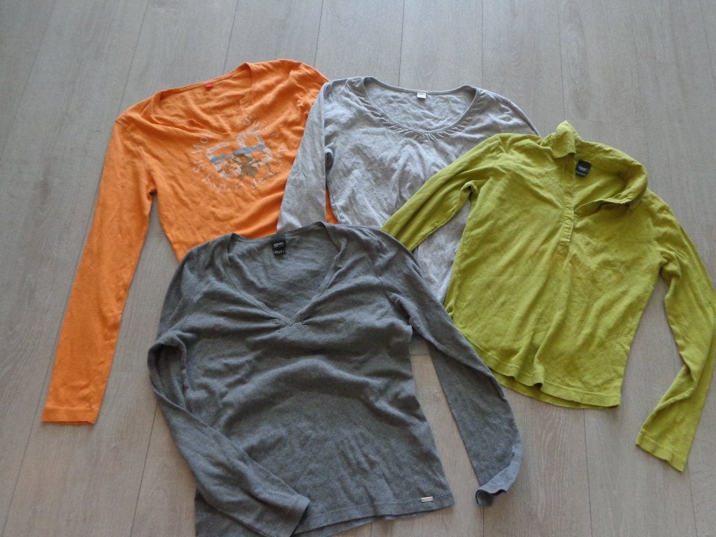 4 dameslongsleevs van Esprit en S'oliver, maat L, Overige kleuren, Maat 42/44 (L), Ophalen of Verzenden, Lange mouw