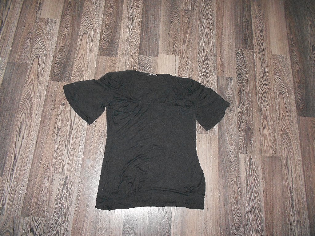 gaaf zwarte damest-shirt ( maat L ) FORNARINA, Kleding | Dames, Zwart, Maat 42/44 (L), Ophalen of Verzenden, Korte mouw