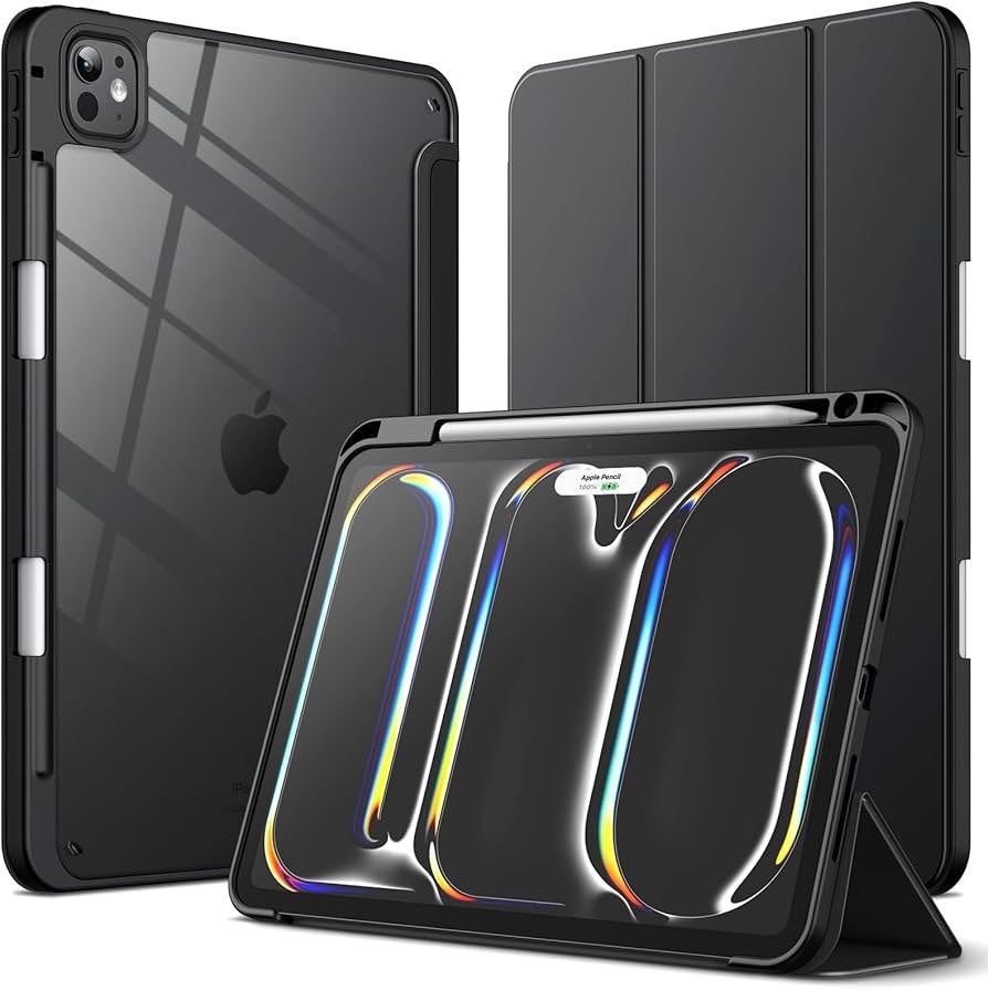 Apple iPad Pro (2020) met Smart Folio en Apple Pencil, Ophalen, Zwart, 11 inch, Zo goed als nieuw