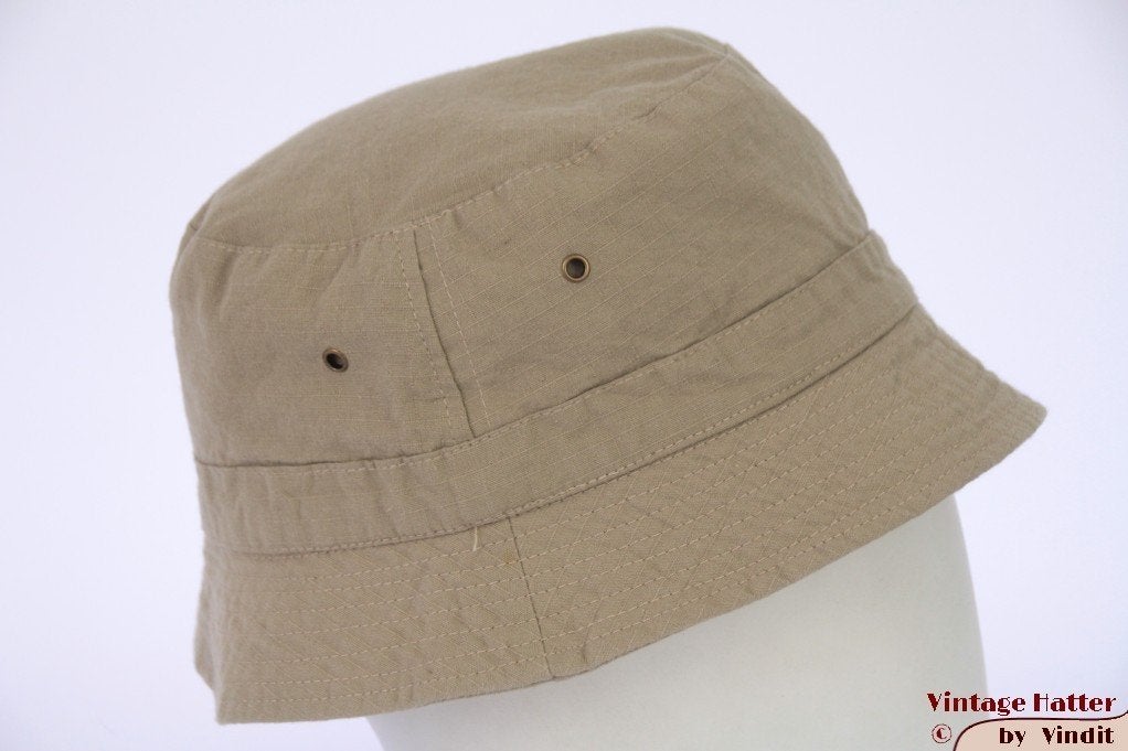 Zomer safari buckethat zand beige katoen 58, 59 en 60 nieuw