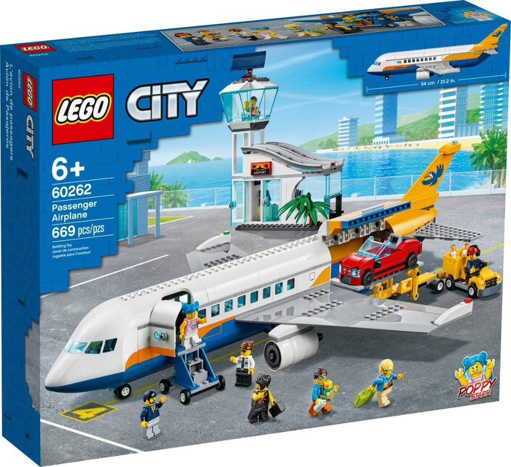 lego city 60262 Passenger Airplane, Kinderen en Baby's, Speelgoed | Duplo en Lego, Ophalen of Verzenden, Zo goed als nieuw, Lego