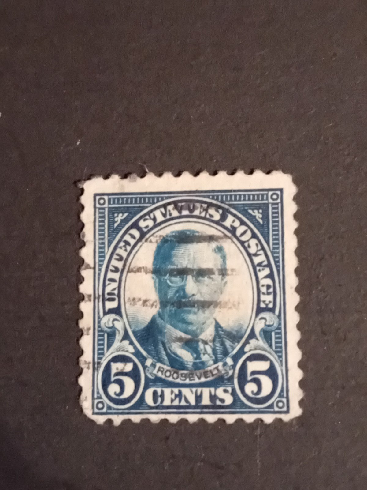 Amerikaanse postzegel 5 cent Roosevelt, Ophalen of Verzenden, Gestempeld, Noord-Amerika