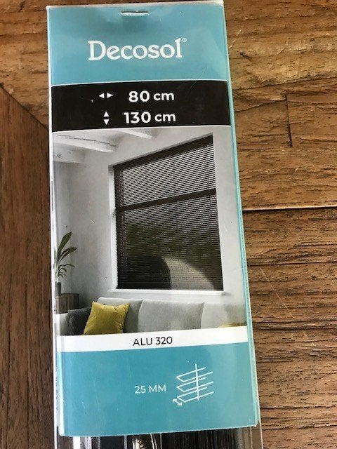 decasol luxaflex alu, Nieuw, 100 tot 150 cm, Zwart, 50 tot 100 cm