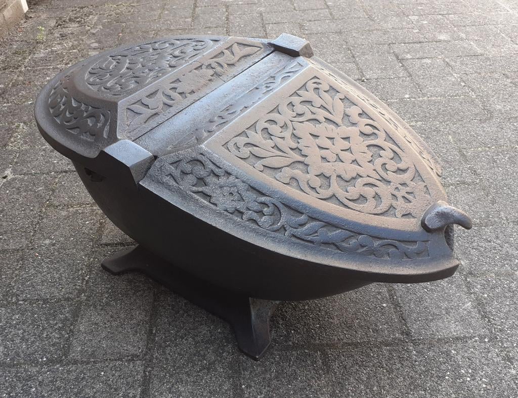 Antieke gietijzeren kolenbak, Antiek en Kunst, Ophalen