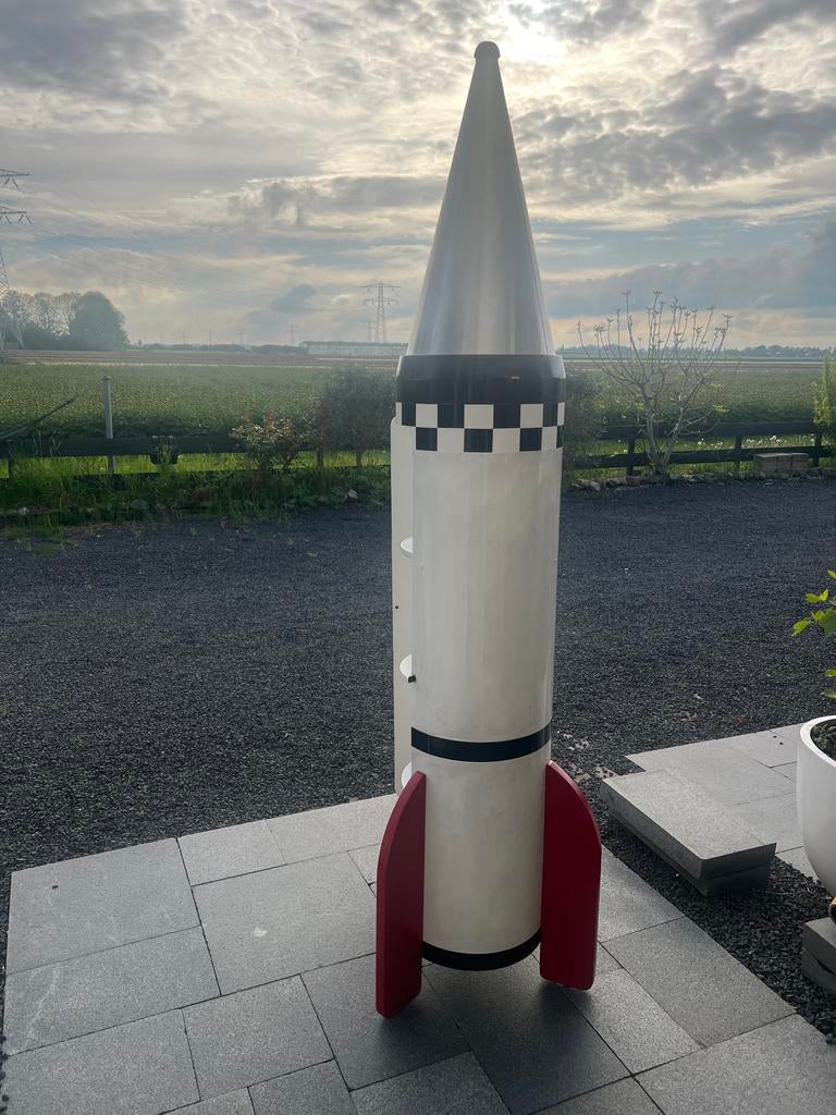 Unieke handgemaakte raketkast - Astronaut, ruimtevaart50x220, Minder dan 50 cm, Ophalen of Verzenden, Zo goed als nieuw, 150 tot 200 cm