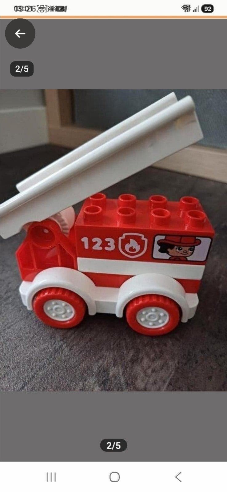 Lego Duplo Brandweerwagen en Takelwagen, Ophalen of Verzenden, Zo goed als nieuw, Overige merken