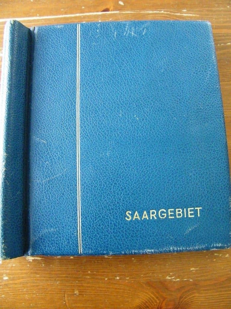 Lindner Album met Saargebiet - Saar - Saar Bundes, Ophalen of Verzenden, Duitse Keizerrijk, Gestempeld