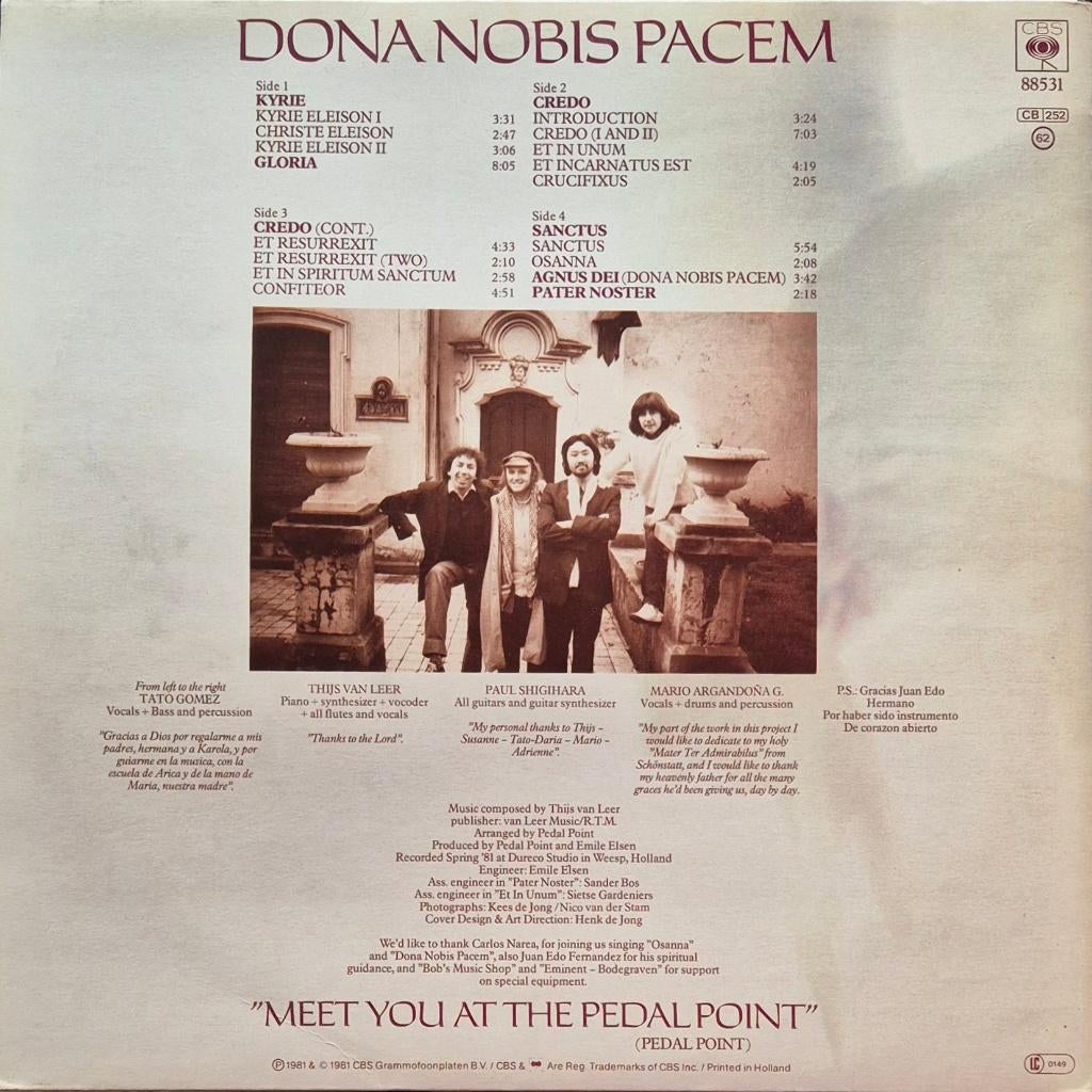 Pedal Point – Dona Nobis Pacem #l152#4V, Ophalen of Verzenden, 12 inch, Poprock, Dubbel-LP