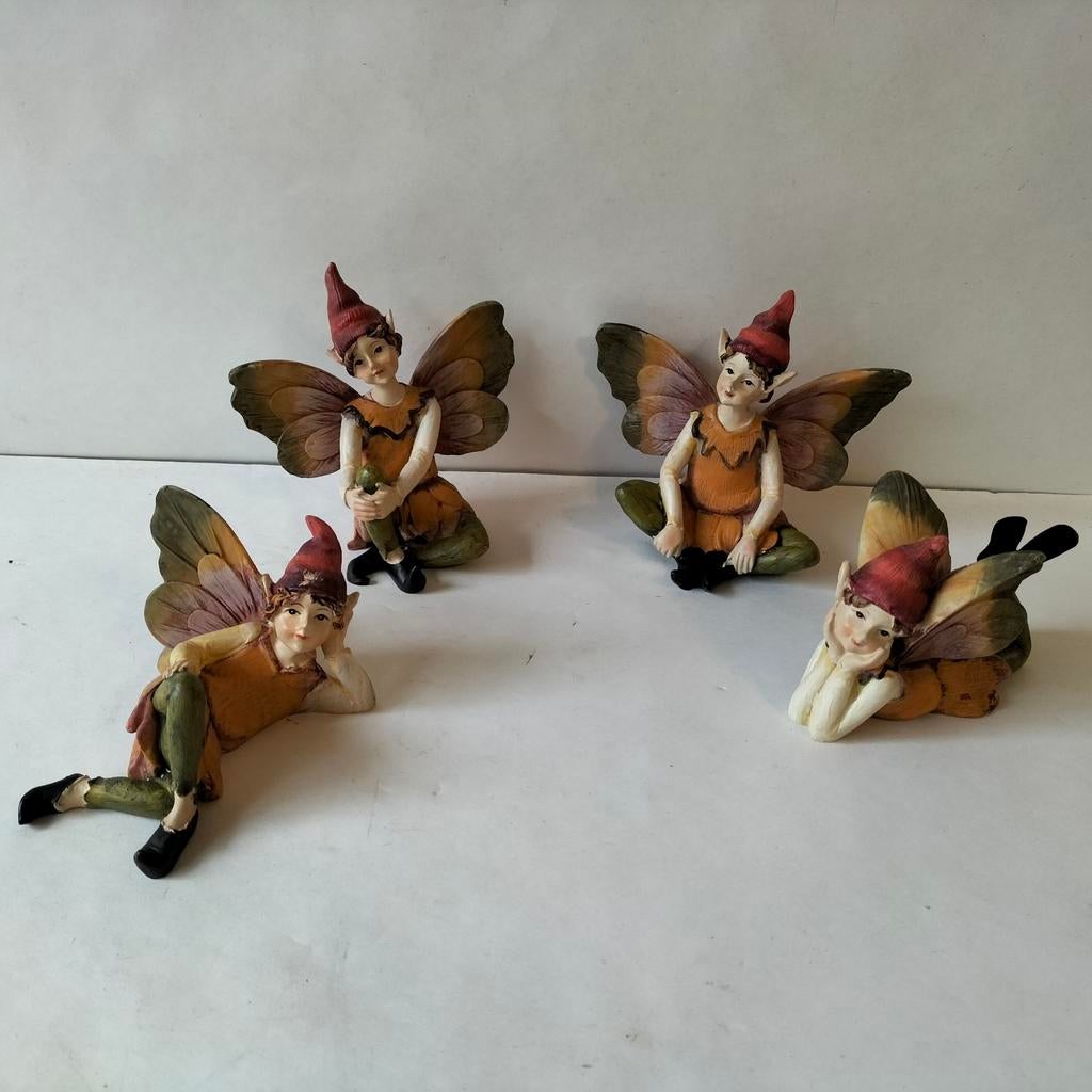 Elfen beeldjes geinspireerd door Flower Fairies CM Barker, Verzamelen, Beelden en Beeldjes, Zo goed als nieuw, Overige typen, Ophalen of Verzenden