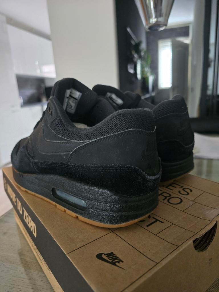 Nike air max 1 black gum 43, Zwart, Nike, Ophalen of Verzenden, Sneakers of Gympen