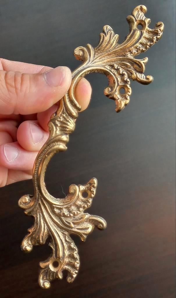 Antieke ornamentale bronzen handgreep -brons, Antiek en Kunst, Ophalen of Verzenden