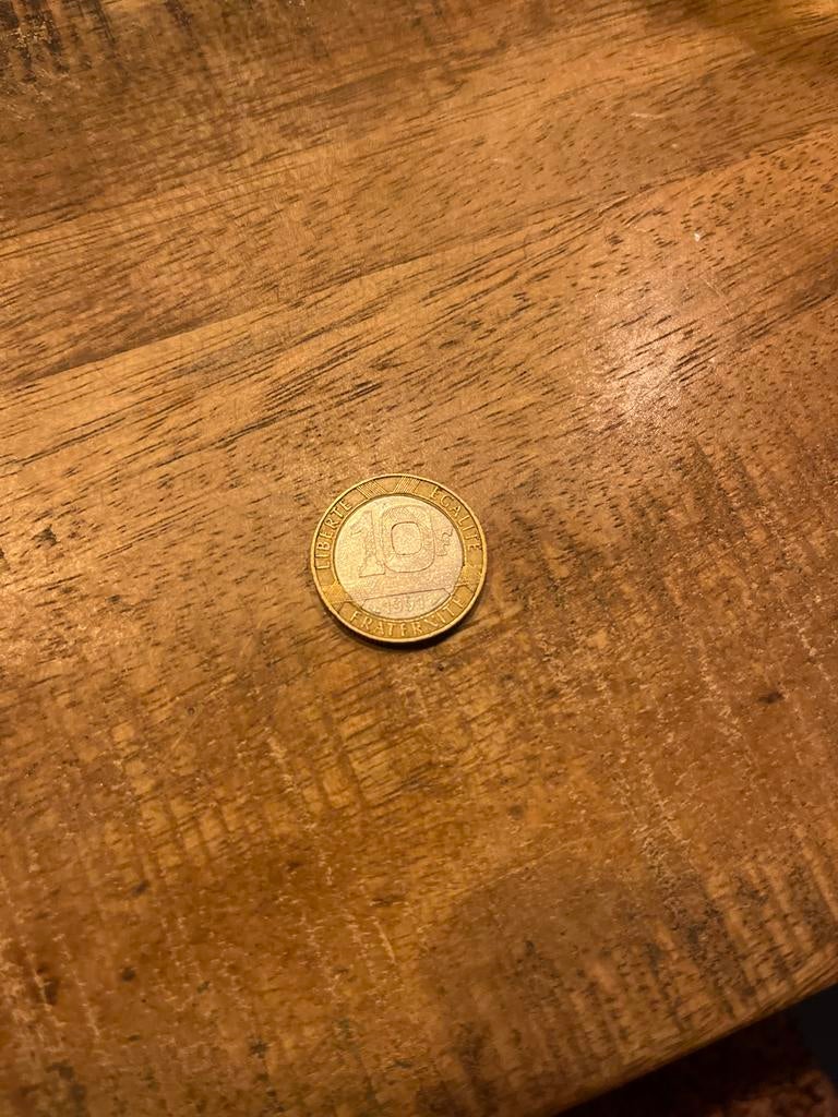 1991 Franse 10F Munt - Liberte Egalite Fraternite, Postzegels en Munten, Munten | Europa | Euromunten, Ophalen of Verzenden, Losse munt