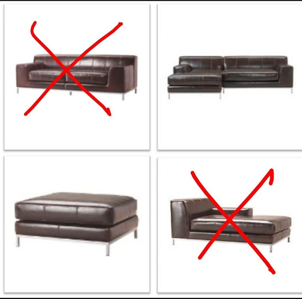 IKEA Kramfors leren bankstel - Zeer nette staat, Huis en Inrichting, Ophalen of Verzenden, Zo goed als nieuw, Leer, Modern