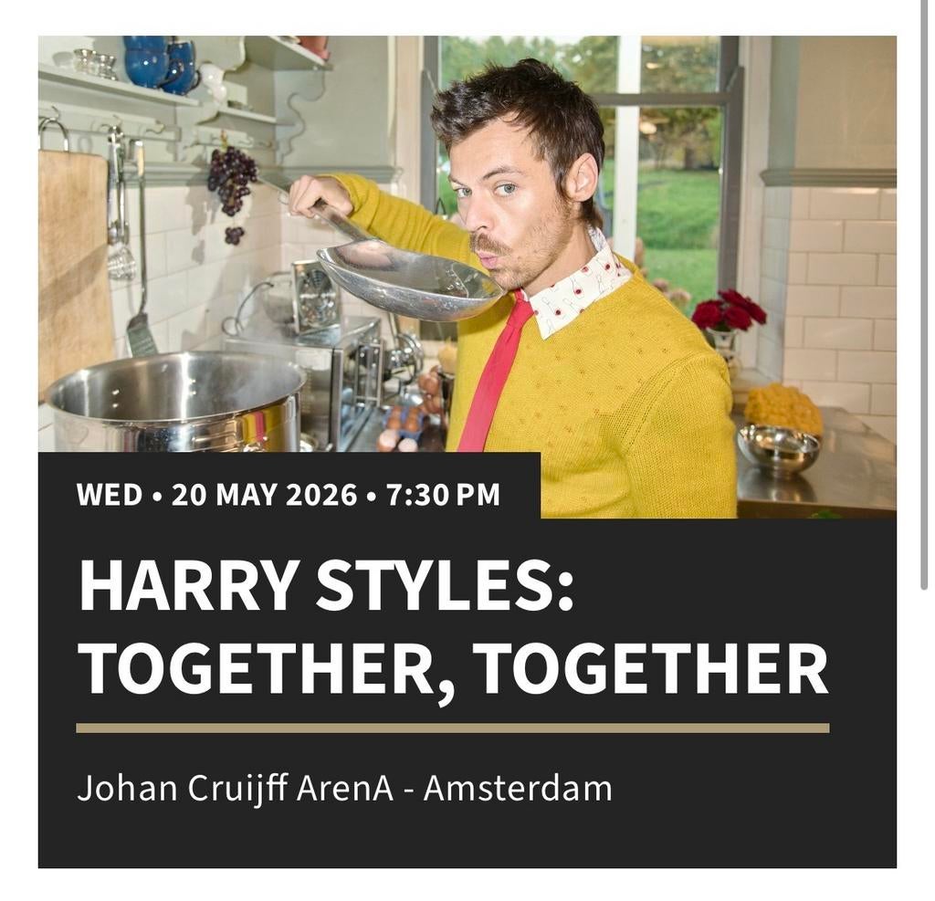Harry Styles Together, Together tour, Tickets en Kaartjes, Twee personen, Mei
