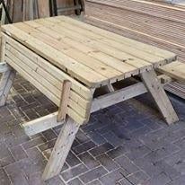 nieuwe picknick banken de LUXE, Tuin en Terras, Picknicktafels, Nieuw, Rechthoekig, Hout, Ophalen