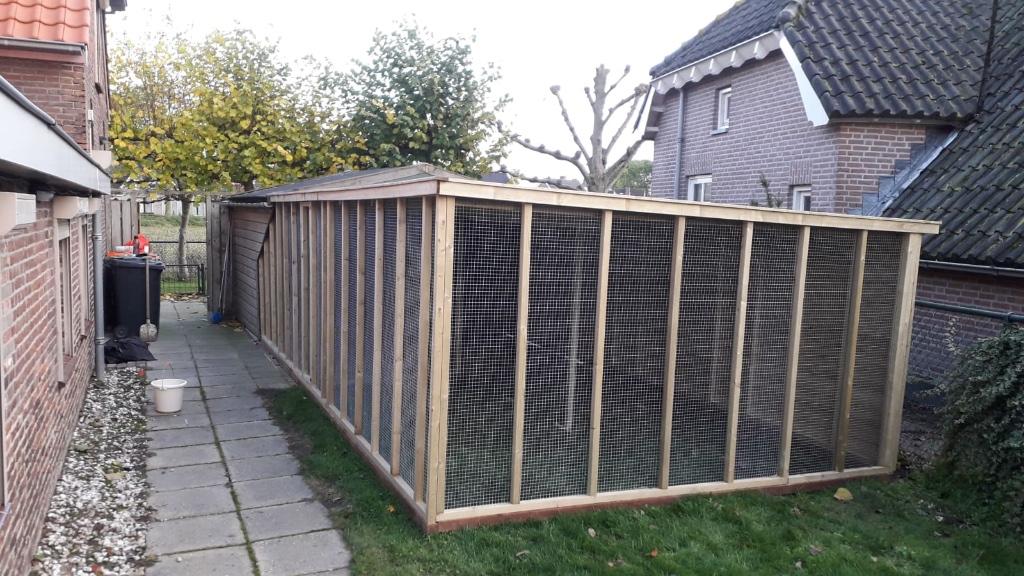 KATTENREN OP MAAT - 🪚🔨🪛van hout en sterk gaas  🐈‍⬛, Dieren en Toebehoren, Katten-accessoires, Nieuw, Ophalen