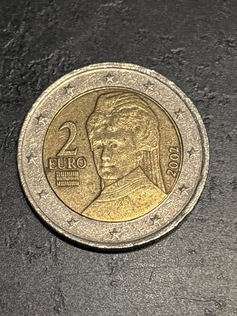 2 Euro Oostenrijk 2002, 2012, 2023, Postzegels en Munten, Munten | Europa | Euromunten, Ophalen of Verzenden, Oostenrijk, Losse munt